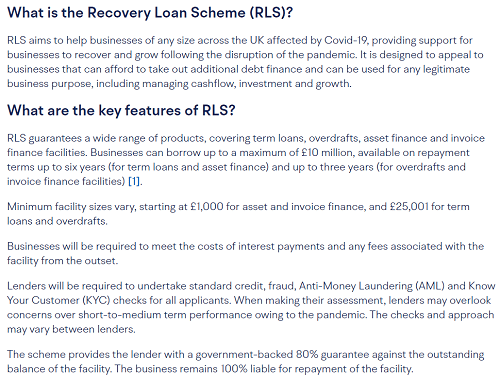 Process To Apply For Business Recovery Loan Scheme (RLS)