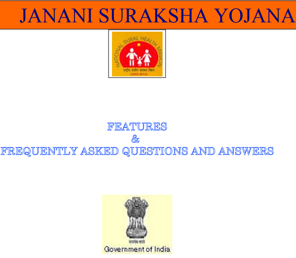 Janani Suraksha Yojana Application Form Pdf Download Option In Official Website