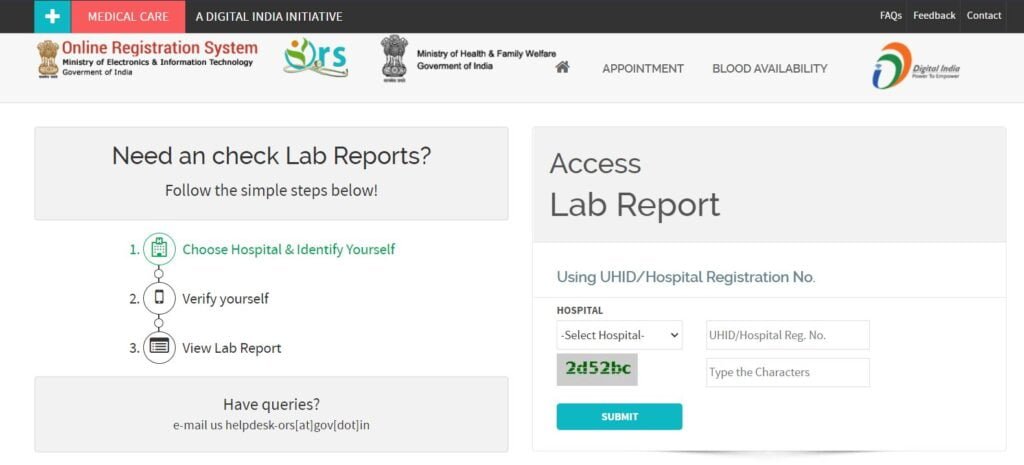 Process To View Lab Report