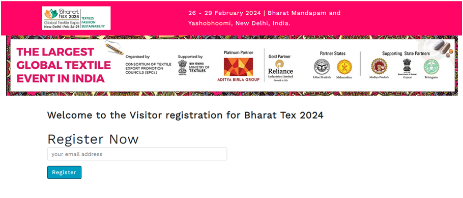 Bharat Tex 2024 Registration